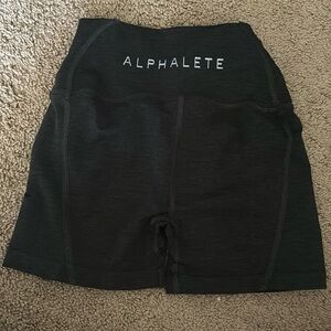 Alphalete small revival shorts black